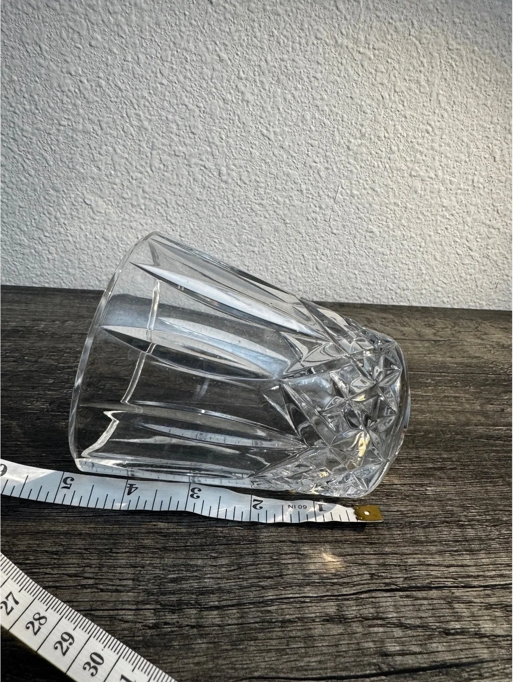 Vintage Cut Crystal Double Old Fashioned Whiskey Tumbler RIX2 Style 4”